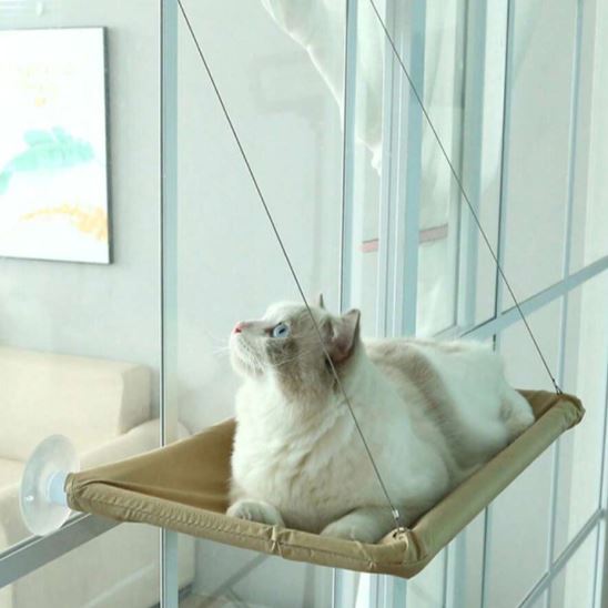 Hamac Chat - PetCatHangingBed™ - Jaune Clair - Amour du chat