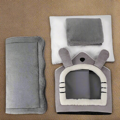 Maison Chat - PetCocon™ - Gris - Amour du chat