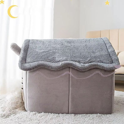 Maison Chat - PetCocon™ - Gris - Amour du chat