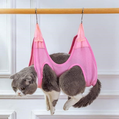 Toilettage Chat - GroomHamac™ - Rose - ENTREPÔT DU CHAT