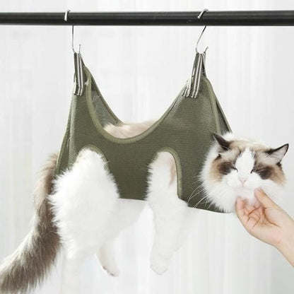 Toilettage Chat - GroomHamac™ - Vert - ENTREPÔT DU CHAT